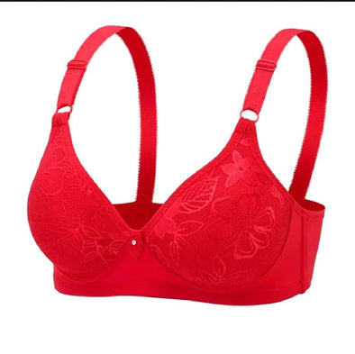 Luxurious Cotton Embroidered Full Cup Bra – Padded Comfort