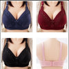 Padded Embroidered Cotton Full Cup Bra – Pink (1 Pc)