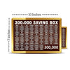 300,000 Saving Box – Wooden Money Saving Challenge Box