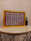 300,000 Saving Box – Wooden Money Saving Challenge Box