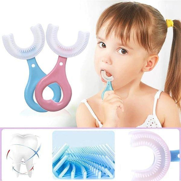 Multi-Color U-Shaped Toothbrush – Premium Silicone Design (1 Pc)