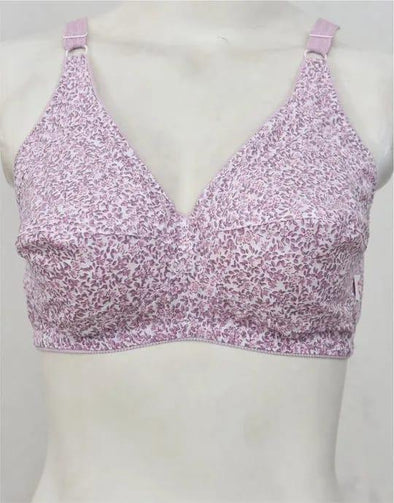 Cotton Printed Comfortable & Breathable Non-Padded Bra – Pack of 1