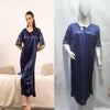 Comfortable Jersey Nightwear Set – Lightweight Plain Blue Design (Free Size)