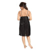 Comfortable Black Jersey Nightwear Set – Lightweight & Free Size