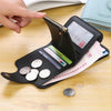 Women’s Leather Plain Short Wallet with Multi-Compartment Design