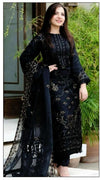3 Pcs Women's Unstitched Lawn Embroidered Suit – Elegant & Stylish