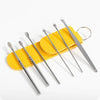 Ear Cleaning Kit – Stainless Steel with Leather Case (6-Piece Set)