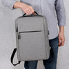 Stylish Grey Laptop Backpack – Waterproof, Lightweight & Durable
