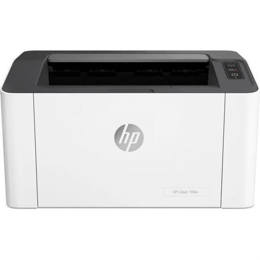 HP Laser 108w Monochrome Laser Printer – 21ppm, USB & Wi-Fi