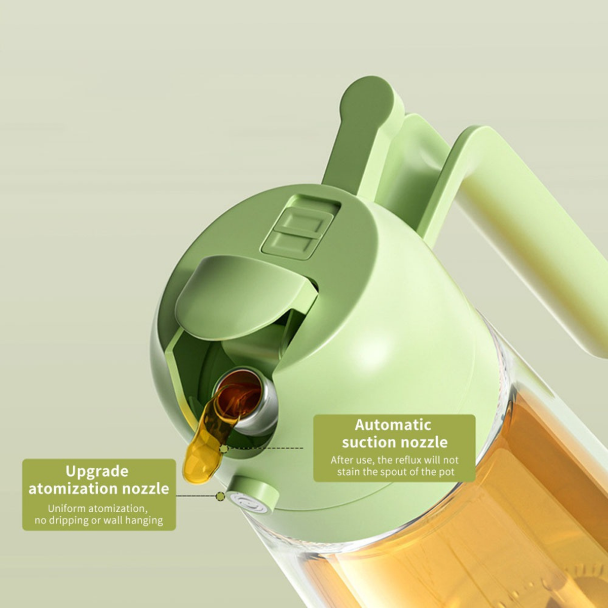 2-in-1 Oil Sprayer Bottle for Kitchen – Spray & Pour Dispenser 500ml