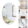 Self Adhesive Acrylic Non-Glass Mirror Wall Sticker – Oval / Round / Rectangle
