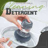 Dish Washing Scrubber with Built-in Liquid Storage Tank