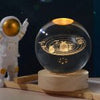 Crystal Ball Night Light – 3D Galaxy Planet, Moon & Astronaut USB Table Lamp