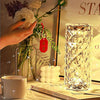 16 Color Diamond Crystal LED Table Lamp with Remote – Luxury Acrylic Decorative Lamp (SMALL)