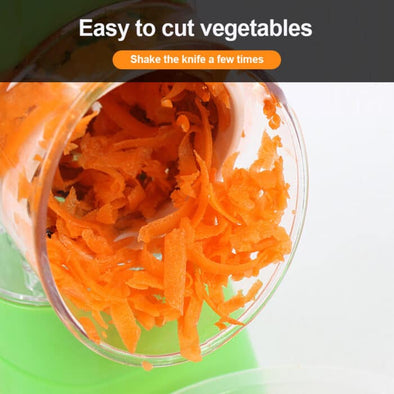 Drum Cutter – Manual Vegetable Slicer with 3 Interchangeable Blades