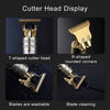 Vintage T9 USB Hair Clipper – Professional Beard & Hair Trimmer for Men