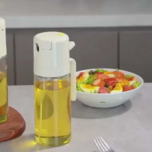 2-in-1 Oil Sprayer Bottle for Kitchen – Spray & Pour Dispenser 500ml