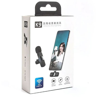 K9 Single Wireless Lavalier Microphone | Plug & Play USB Type-C & iOS Mic