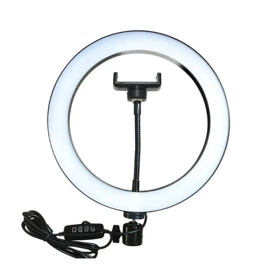 RGB LED Soft Ring Light MJ26 (26cm) | Dimmable with Tripod & Phone Holder