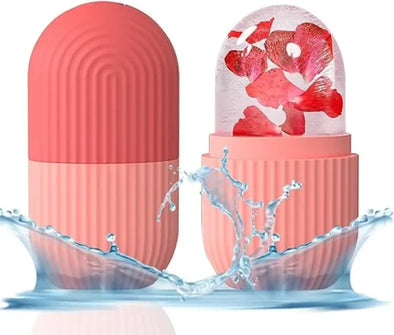 Silicone Cube Tray Facial Ice Roller | Reusable Skincare Tool