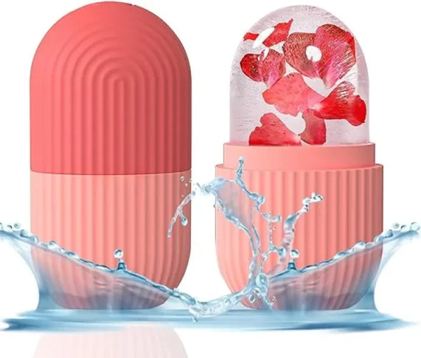Silicone Cube Tray Facial Ice Roller | Reusable Skincare Tool
